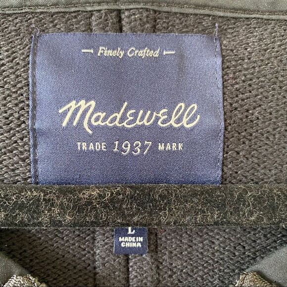 Madewell "Everywhere Black Double Zip Oversized Jacket" - Picture 8 of 9
